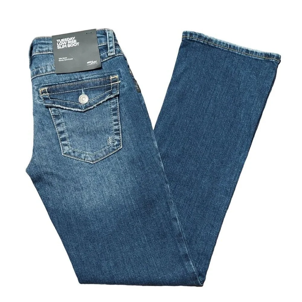 Silver Jeans Tuesday Low Rise Slim Boot Jeans - Picture 2 of 7